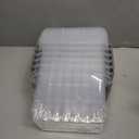 3 L Small Clear Storage Latch Box, 6 Pack Plastic Stackable Organizer Containers with Lids