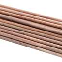 24 PCS Wooden Dowel Rods Natural Walnut Dowels Dried Unfinished Hardwood Sticks for DIY Woodworking Crafts and Building Model Material, 11.8 Inch