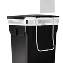 simplehuman 10 Liter / 2.6 Gallon In-Cabinet Trash Can Heavy-Duty Steel Frame, Black