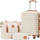 Coolife Luggage  Suitcase Set Carry On Luggage, Size 19×14