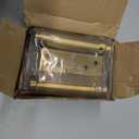 2 Pairs (4Pcs) of 3" Stainless Steel Cafe Saloon Door Swing Self Closing Double Action Spring Hinge Brass w/Screws
