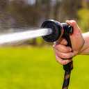 Pocket Hose 25 FT Copper Bullet Expandable Garden Hose w/10 Pattern Thumb Spray Nozzle AS SEEN ON TV 650psi 3/4 in Patented Lead-Free Ultra-Lightweight Solid Copper Anodized Aluminum