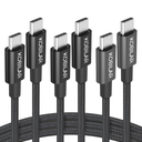 Kobilar USB C to USB C Cable,60W 3A Fast Charging USB C Charger Cable 3 Pack(3.3+5+6.6ft),Type C to Type C Cable for  iPhone15/15Pro/16Plus/16ProMax/ipad Air 4/iPad Pro2022/Samsung S23