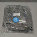 Monoprice Cat6A 25ft Gray 10-Pk Patch Cable UTP 30AWG 10G Pure Bare Copper Snagless RJ45 SlimRun Series Ethernet Cable