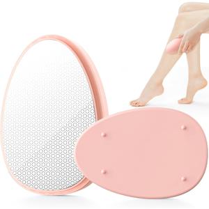 Crystal Hair Remover for Women and Men, Reusable Crystal Hair Eraser Magic Painless Exfoliation Hair Removal Device, Epilator Device for Legs Back Arms (Pink)