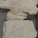 4 Piece Queen Bed Sheets Set | Queen Bed Sheets  Light Weight, Soft Breathable Sheets | Brushed Cotton Rich Blend | Secure-Fit, Wrinkle Resistant, Durable, Easy Care Bed Sheets | Comfy Sheets | Ivory