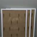 KINLINK Picture Frame White Set of 3, Wooden Photo Frames 32cmx47cm Mat for Wall Display
