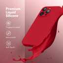 Magnetic for iPhone 16 Pro Max Case, Compatible with MagSafe, [Full Camera Protection][Screen Protector] Silicone Shockproof Protective Phone Case for iPhone 16 Pro Max 6.9", Deep Red