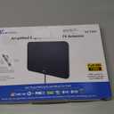 TV Antenna Indoor, Digital Amplified Indoor HDTV Antenna, 1080p VHF UHF Television Local Channels Detachable Signal Amplifier and 16.5ft Long Coax Cable (Black)