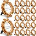 20 Pcs Mini Gold Picture Frames, 3.7x3 Inch Small Victorian Vintage Antique, 3.14 x 3.7 inches