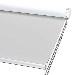 ChrisDowa 100% Blackout Roller Shade, Window Blind with Thermal Insulated, UV Protection Fabric. Total Blackout Roller Blind for Office and Home. Easy to Install.Lightgrey,33" W x 72" H