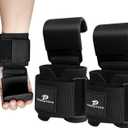 Lifting Hooks for Weight Lifting: Weightlifting Hooks Wrist Straps Hand Grip Support for Deadlift Weightlifting Gym Gloves for Men & Women (Black)