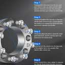 ECCPP 2PCS 3 inch Wheel Spacers 8 Lug 8x6.5 to 8x6.5 fits for Chevrolet Silverado 1500 HD for Chevrolet Silverado 2500 HD for Chevrolet Silverado 3500 for Suburban 2500 for Ram 2500 3500