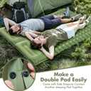 Sleeping Pad for Camping - 4 Thick Inflatable Camping Mat with Built-in Pump & Pillow, Ultralight Self Inflating Camping pad, Backpacking Sleeping Mat for Hiking, Tent, Traveling