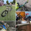 FIFTY-FIFTY Mountain Bike Handlebar Grips, Single Lock-on MTB Grips, Comfortable and Lock On, Non-Slip Bicycle Handle, Fit for All Mountain, Enduro, Downhill