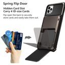 for Phone Case for iPhone16 Pro Max, Plus Wallet 4-Card Slot Credit Card Holder Cover,Purple,for iPhone 16 Pro