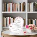 2 x Personalized Heartfelt Acrylic Sign Plaques for Aunt - Unique Birthday, Thanksgiving & Christmas Gifts - Home & Office Decor(For Aunt)