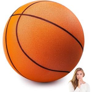 QPOJIZ Silent Basketball Size 5,Indoor Basketball, Airless Basketballs for Quiet Dribbling and Indoor Training, Soundless Indoor Training Quiet Ball Gift for Youth Indoor Training Ball