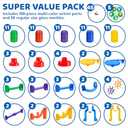 JOYIN 150Pcs Glowing Marble Run- Construction Building Blocks Toys with 5 Glow in The Dark Glass Marbles, STEM Educational Building Block Toy