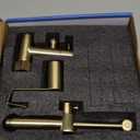 BATHLAVISH Handheld Bidet Sprayer for Toilet, All Brass Bathroom Toilet Sprayer Bidet Attachment Set, Baby Cloth Diaper Spraying Kit for Pet Bathing and Feminine Care, Brushed Gold