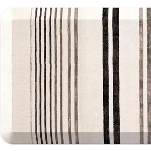 7/8 inchs Thick Kitchen Floor Mat, Nordic Style Design Memory Foam Anti Fatigue Mat, Anti Slip Foot Standing Comfort Mat - Cushion, Waterproof Decor (Yellow Linen Plaid, 17.3" x 39" -0.87")