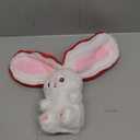 Emoin Bunny Stuffed Animal Reversible Cuddle Strawberry Bunny Plush Transformed Rabbit Toy Plush with Zipper Easter Bunny Plushies Gifts for Baby Boys Girls-7Inch