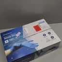 Medical Exam Blue Nitrile Gloves X Large 1000 Count - 3 Mil Powder and Latex Free Disposable Gloves - Case of 10 Boxes of 100