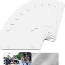 10 Pack Sublimation License Plate Blanks,Heat Thermal Transfer Sheet DIY Picture Sublimation Blank,Metal Aluminum Automotive License Plate Plates Tag for Custom Design Work - White