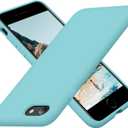 Cordking Designed for iPhone SE Case 2022/2020, Designed for iPhone 7 8 Case, Silicone Slim Shockproof Phone Case with [Soft Microfiber Lining], 4.7 inch, Sea Blue