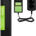 9.6V 4.5Ah Battery and Charger Compatible with Makita 9000 9033 6095d da391d kr23/43 9600 6096d 9001 9002 192696-2 193890-9 632007-4 for Makita 9.6V Battery