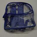 USPECLARE Clear Backpack for Stadium Approved 12612, Water proof Clear Bag for Stadium Events and Concert Work Sport Event (Blue)