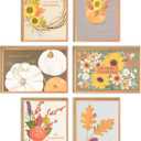 Hallmark Thanksgiving Cards Assortment, Thankful (36 Assorted Cards with Envelopes) (4" x 6", Thankful, Fall Designs)