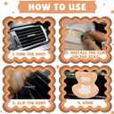 Car Seat for 17cm Dolls with Soft Furry Cushion, Air Vent Clip and Desktop Stand,Functional Car Ornament for Blind Box Doll Fans and Doll Collectors,Includes Seat Leg for Desktop Display