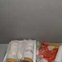 27" Alabaster and Wood Table Lamp Set of 2 with Night Light Nightstand Lamps with USB Ports White Linen Fabric Shade Bedside Lamp Decor for Living Room Bedroom Home Office Hotel Bar House 