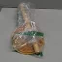 Leinuosen Rattan Paper Towel Holder Woven Wood Paper Towel Stand with Anti Skid Base Boho Holder Dispenser Stand for Kitchen Bathrooms Countertop Decor