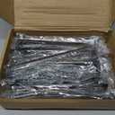 Ravinte 25 Pack 7-1/2 Inch Hole Centers Matte Black Cabinet Pulls Handles Solid Drawer Pulls Kitchen Hardware Zinc Alloy Square Bar Drawer Handles