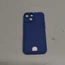 LoeoeL for iPhone 13 Mini Case with Card Holder Slim, Thin Silicone Wallet Phone Case with Credit Card Slot for Women Men, Soft Rubber Gel TPU with Pocket Shockproof Camera Cover, Navy Blue