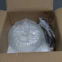 Brikey Brass Gold Pendant Light with Clear Glass, Ceiling Light for Bedside, Dining Table, Kitchen Island (7.8 Inch)