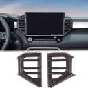 Car Center Console Side Air Outlet Cover Compatible with Toyota Tundra 2022+ Sequoia 2023+ Side Air Conditioning Panel Trim Cover Air Outlet Vent Frame Panel Protection Cover Decorative Accessories