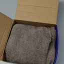 MIULEE 26x26 Inch Euro Sham Chenille Throw Pillows Set of 2 Soft Accent Taupe Grey Neutral Farmhouse Textured Cushion Covers for Bed Sofa Bedroom Living Room