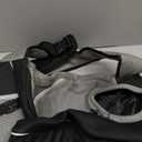 Pawaboo Dog Sling Carrier, Dog Papoose with Zipper Touch Pocket, Hand Free Breathable Mesh Puppy Carrier, Crossbody Satchel Dog Purse with Adjustable Strap for Outdoor Travel, Black, Small