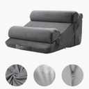 VEVOR Wedge Pillow for Sleeping, 4 Pcs Adjustable Orthopedic Bed Wedge Set, Support Arm Leg Neck Shoulder, Post Surgery Pillow for Back Pain, Acid Reflux, Snoring Relief, Sitting up in Bed, Dark Grey
