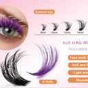 DIY Cluster Eye Lash Kit with Lash Bond and Seal, 30D and 40D, Assorted Lengths 10mm-16mm, Multicolor,, CURL