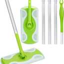 Mop Handle Compatible with Swiffer, Green Extra Long Detachable Mop Handle for Swiffer Dry & Wet Mops, Easy to Install & Replace