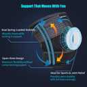 Dual Spring Knee Brace, Breathable & Anti-Slip, Black, L (Black, L)