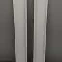 Solid Ash Wood Picture Ledge Shelf, 36 Inch Floating Shelves with Lip Set of 2, Photo Ledge Shelf Nursery Bookshelf Wall Mounted for Living Room Bedroom Decor, White