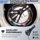 Fuel Pump Lock Ring Removal and Reinstall Tool Adjustable Fuel Lid Tank Cover Collar Ring Spanner 5.2''-7.6''