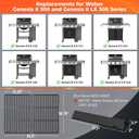 QuliMetal 66095 Grill Grates & 66032 Flavorizer Bars Replacement Parts for Weber Genesis II 300 /LX 300, GS4 Genesis II E-310 E-315 S-335 Series Grills