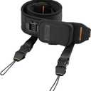 K&F CONCEPT Camera Neck Strap for Photographers, Soft Neoprene Adjustable Shoulder Belt with Zipped Pockets