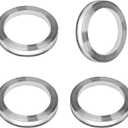 4 PCS Hub Centric Rings, 56 ID to 73 OD Aluminum Alloy Wheel Center Bore Shaft Shock Absorbing Spacer, Wheel Hubrings Compatible with Most Vehicles